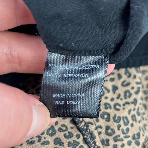 Majorelle Tamra Leopard Print Short Sleeve Midi Dress XXS - Picture 7 of 7